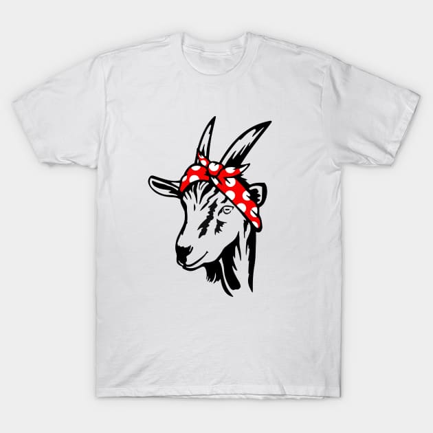 Bandanna Goat T-Shirt by aniza